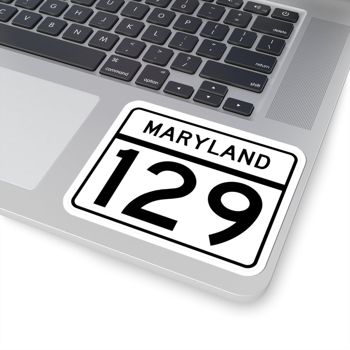 MD Route 129 (Maryland) (Road Sign) STICKER Vinyl Kiss-Cut Decal