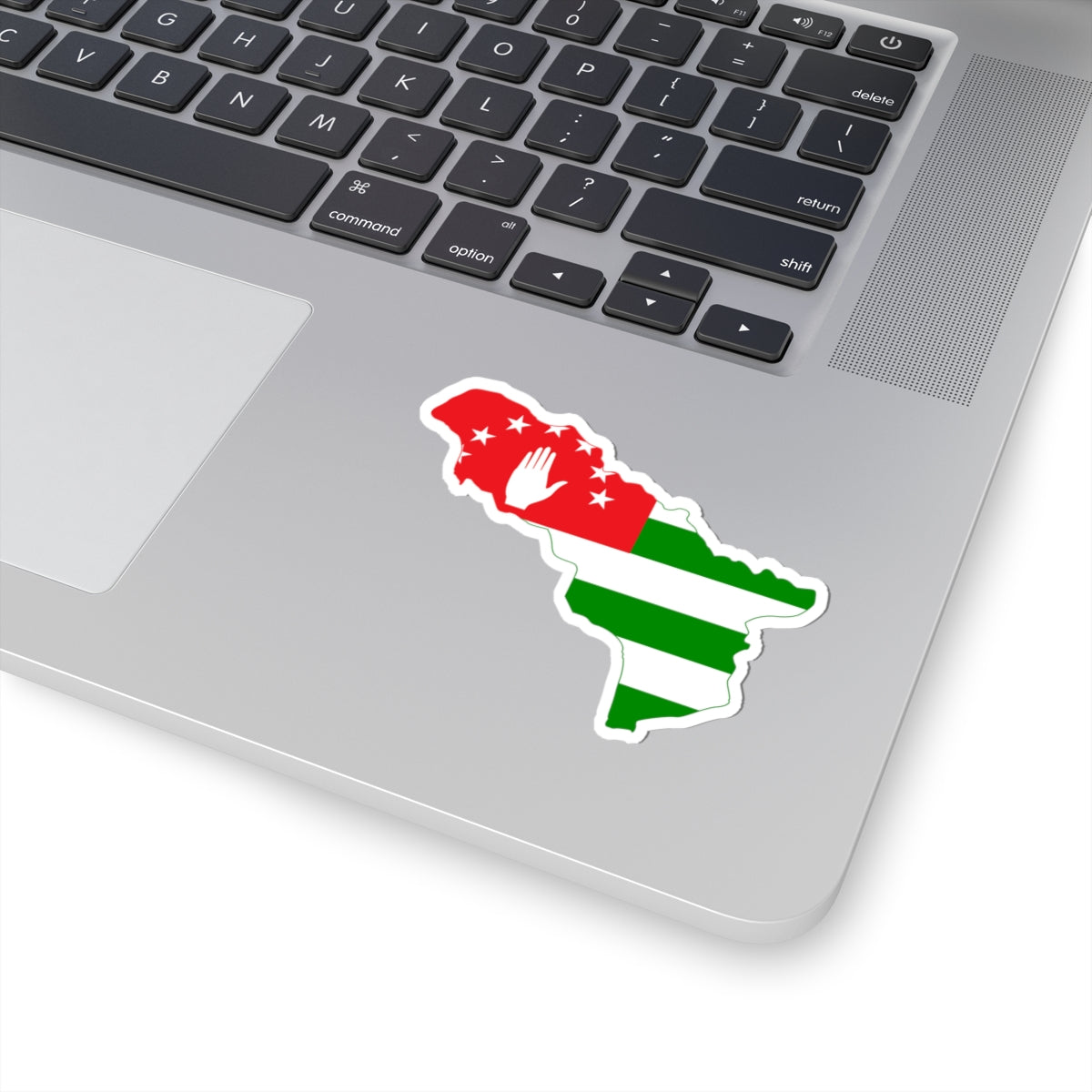 Flag-map of the Republic of Abkhazia STICKER Vinyl Kiss-Cut Decal