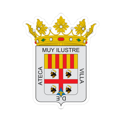 Escudo de Ateca (Spain) (Coat of Arms) STICKER Vinyl Kiss-Cut Decal