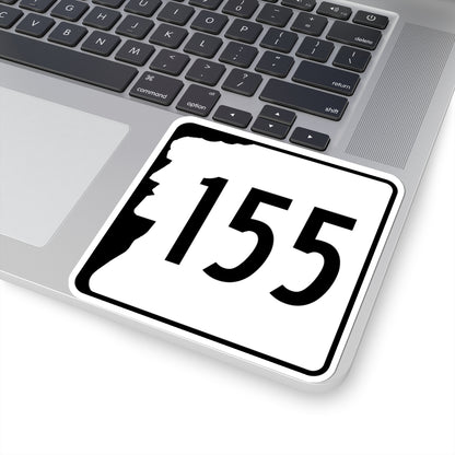 NH Route 155 (New Hampshire) (Road Sign) STICKER Vinyl Kiss-Cut Decal