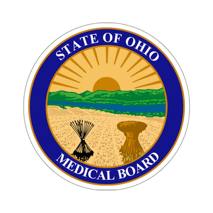 Seal of the Ohio Medical Board - STICKER Vinyl Kiss-Cut Decal