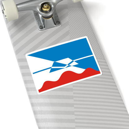 Flag of Krasnogorsk Moscow oblast (Russia) STICKER Vinyl Kiss-Cut Decal