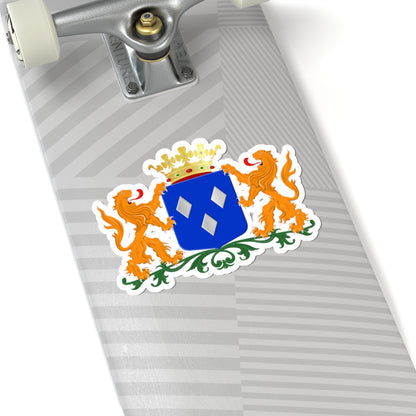 Almelo wapen (Netherlands) (Coat of Arms) STICKER Vinyl Kiss-Cut Decal