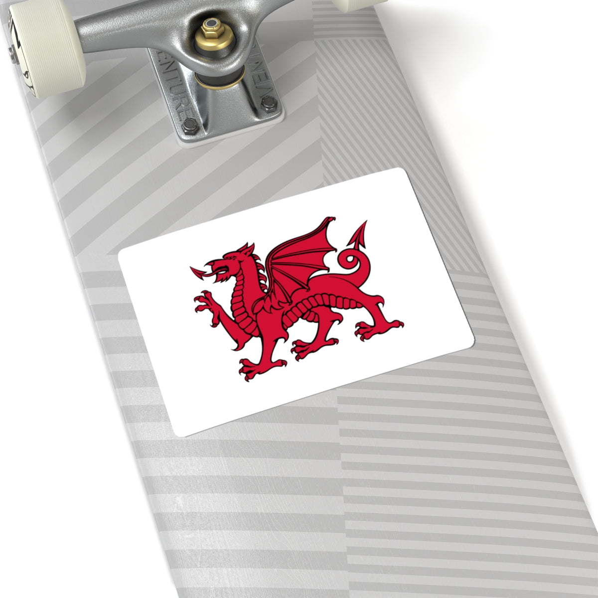 Flag of Wales without Green (United Kingdom) STICKER Vinyl Kiss-Cut Decal