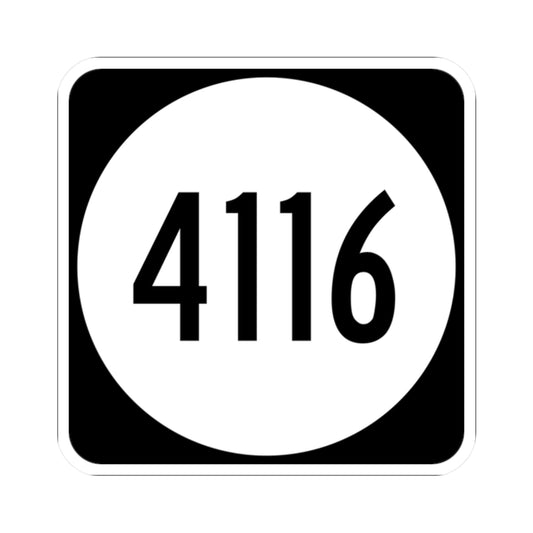 PR tertiary 4116 (Puerto Rico) (Road Sign) STICKER Vinyl Kiss-Cut Decal