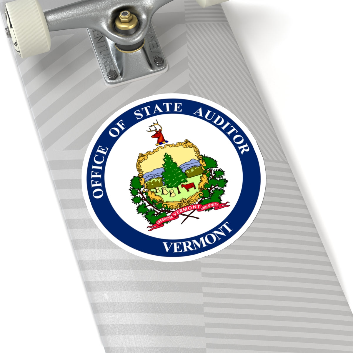 Seal of the State Auditor of Vermont - STICKER Vinyl Kiss-Cut Decal