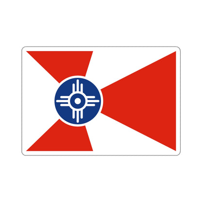 Flag of Wichita, Kansas - STICKER Vinyl Kiss-Cut Decal