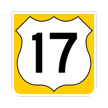 US 17 FL reversed (Florida) (Road Sign) STICKER Vinyl Kiss-Cut Decal