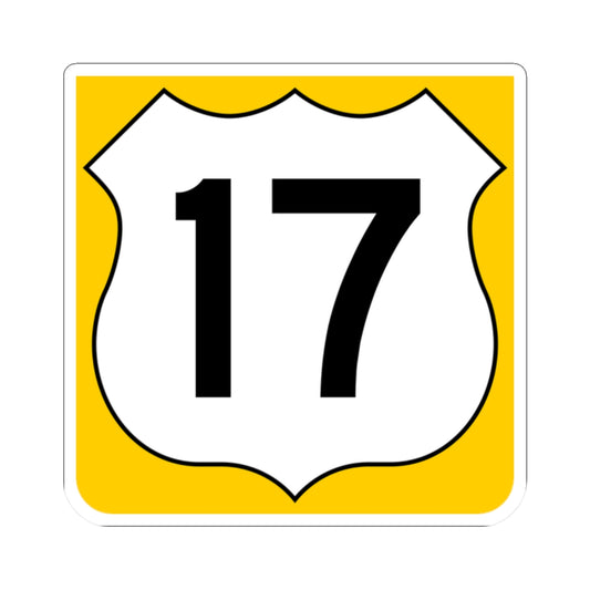 US 17 FL reversed (Florida) (Road Sign) STICKER Vinyl Kiss-Cut Decal