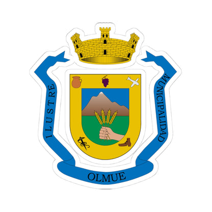 Escudo de Olmué (Chile) (Coat of Arms) STICKER Vinyl Kiss-Cut Decal