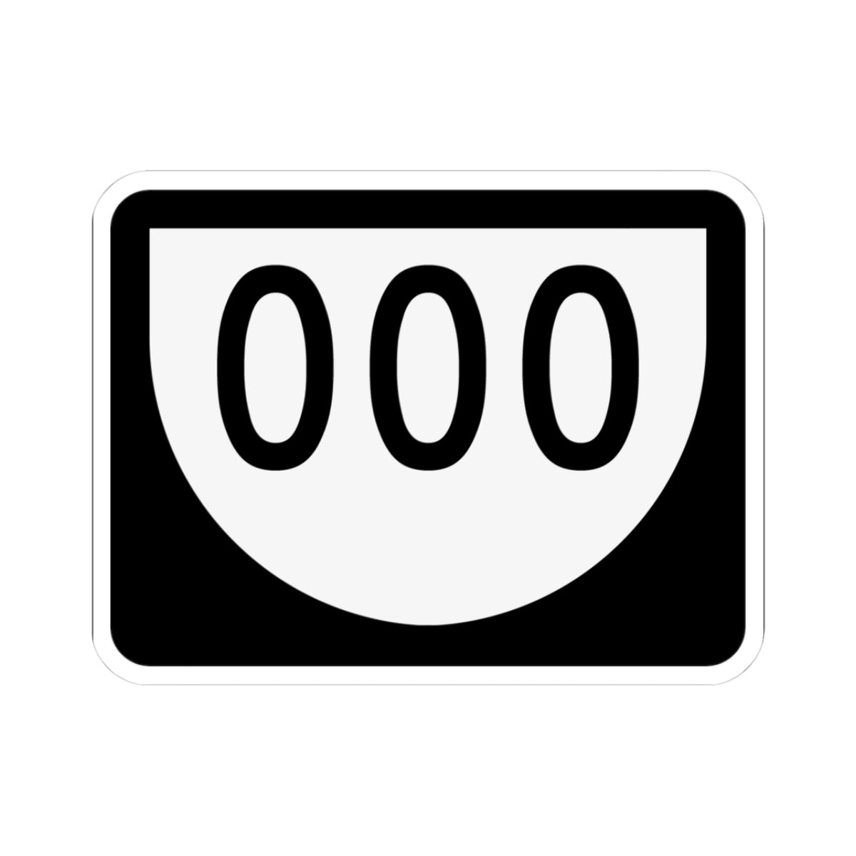 PR urban primary 000 (Puerto Rico) (Road Sign) STICKER Vinyl Kiss-Cut Decal