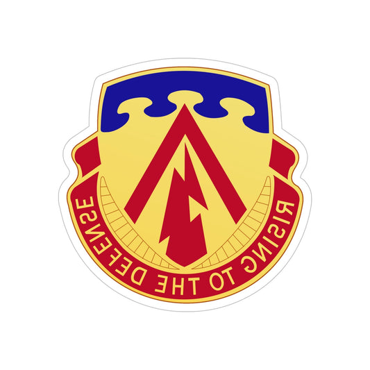 138th Air Defense Artillery Regiment (U.S. Army) REVERSE PRINT Transparent STICKER-6" × 6"-The Sticker Space