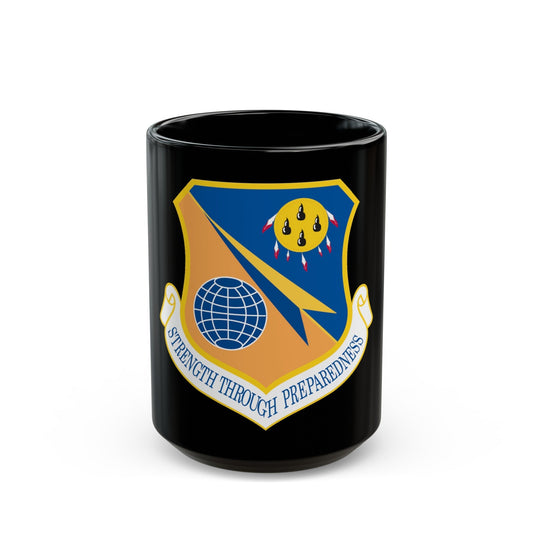 138th Fighter Wing (U.S. Air Force) Black Coffee Mug-15oz-The Sticker Space