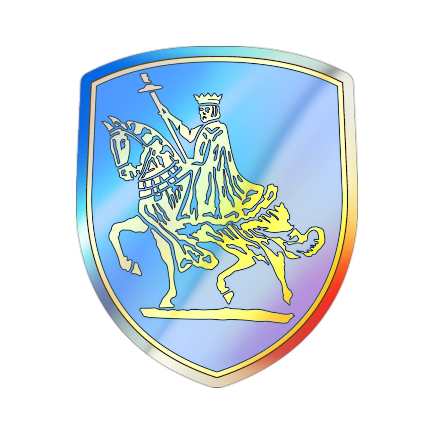 138th Infantry Regiment (U.S. Army) Holographic STICKER Die-Cut Vinyl Decal-2 Inch-The Sticker Space