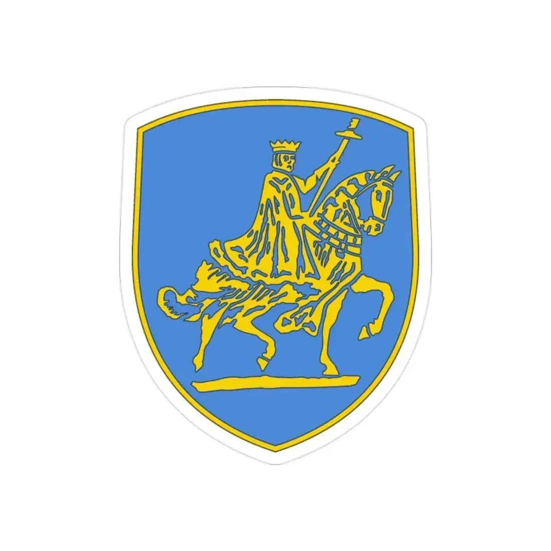 138th Infantry Regiment (U.S. Army) REVERSE PRINT Transparent Die-Cut STICKER 2 Inch Die-Cut Transparent - The Sticker Space