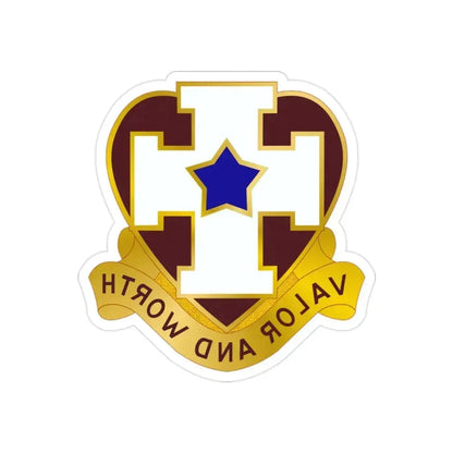 139 Medical Brigade 2 (U.S. Army) REVERSE PRINT Transparent Die-Cut STICKER 2 Inch Die-Cut Transparent - The Sticker Space