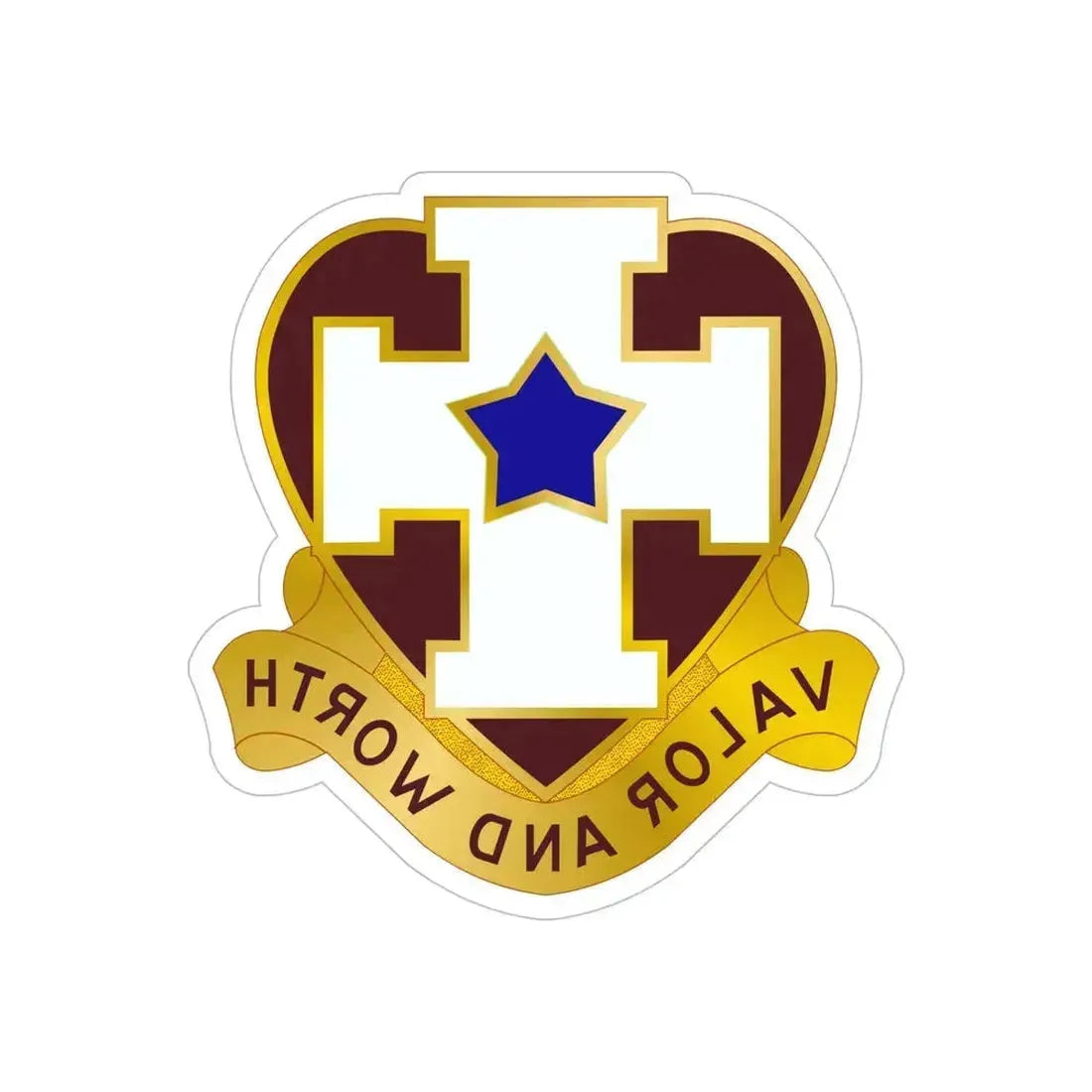 139 Medical Brigade 2 (U.S. Army) REVERSE PRINT Transparent Die-Cut STICKER 6 Inch Die-Cut Transparent - The Sticker Space