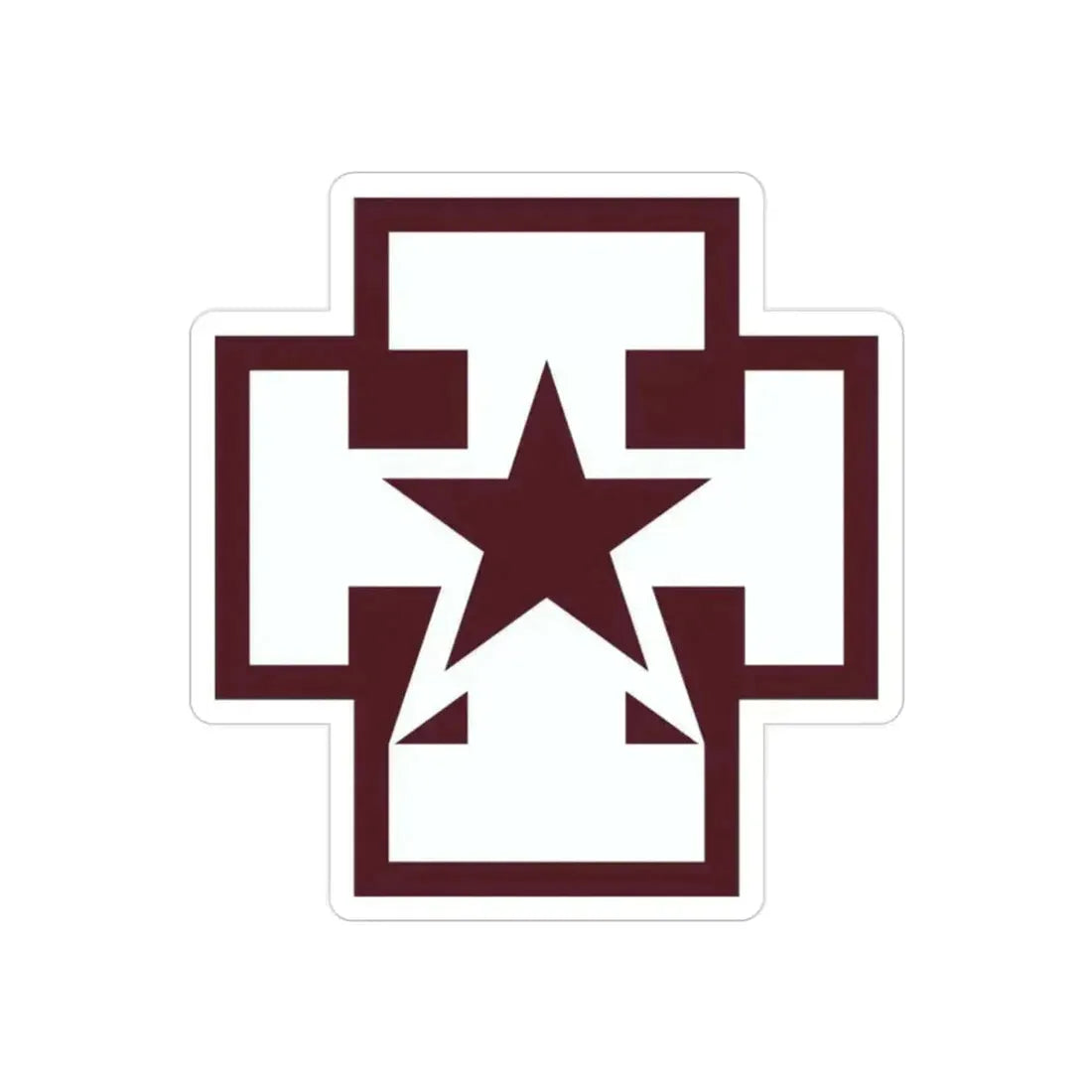 139 Medical Brigade (U.S. Army) REVERSE PRINT Transparent Die-Cut STICKER 2 Inch Die-Cut Transparent - The Sticker Space