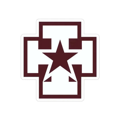 139 Medical Brigade (U.S. Army) REVERSE PRINT Transparent Die-Cut STICKER 2 Inch Die-Cut Transparent - The Sticker Space