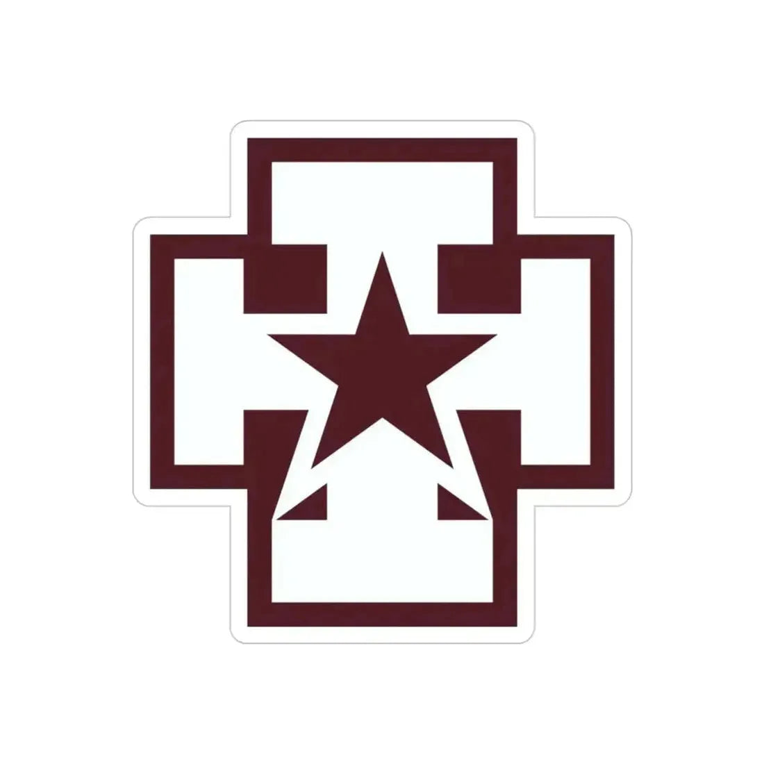 139 Medical Brigade (U.S. Army) REVERSE PRINT Transparent Die-Cut STICKER 3 Inch Die-Cut Transparent - The Sticker Space