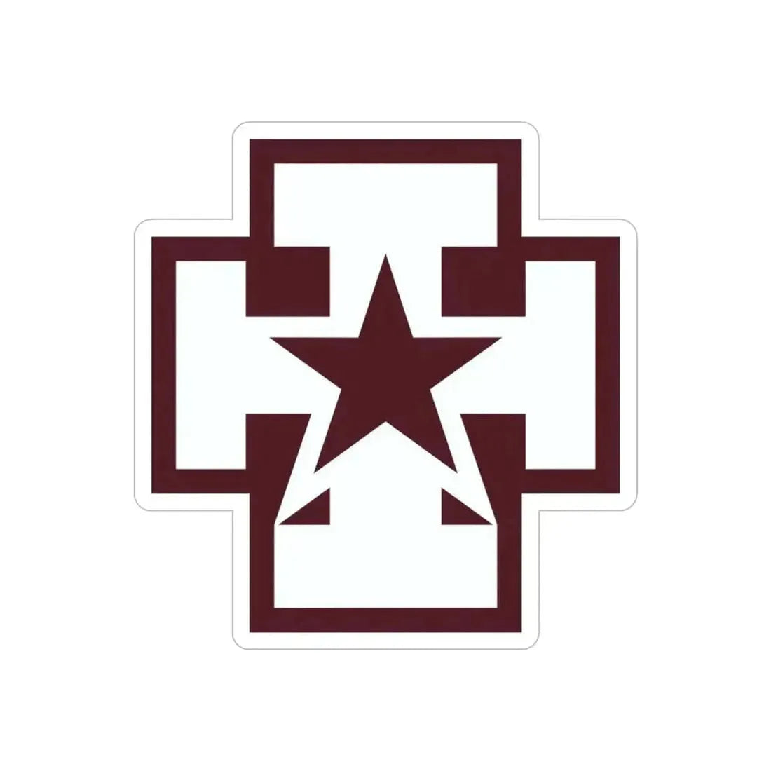 139 Medical Brigade (U.S. Army) REVERSE PRINT Transparent Die-Cut STICKER 6 Inch Die-Cut Transparent - The Sticker Space