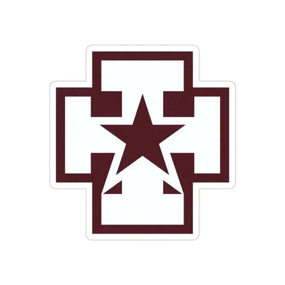 139 Medical Brigade (U.S. Army) REVERSE PRINT Transparent Die-Cut STICKER 6 Inch Die-Cut Transparent - The Sticker Space