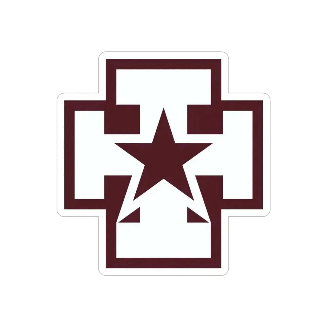 139 Medical Brigade (U.S. Army) REVERSE PRINT Transparent Die-Cut STICKER - The Sticker Space