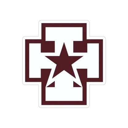 139 Medical Brigade (U.S. Army) REVERSE PRINT Transparent Die-Cut STICKER - The Sticker Space