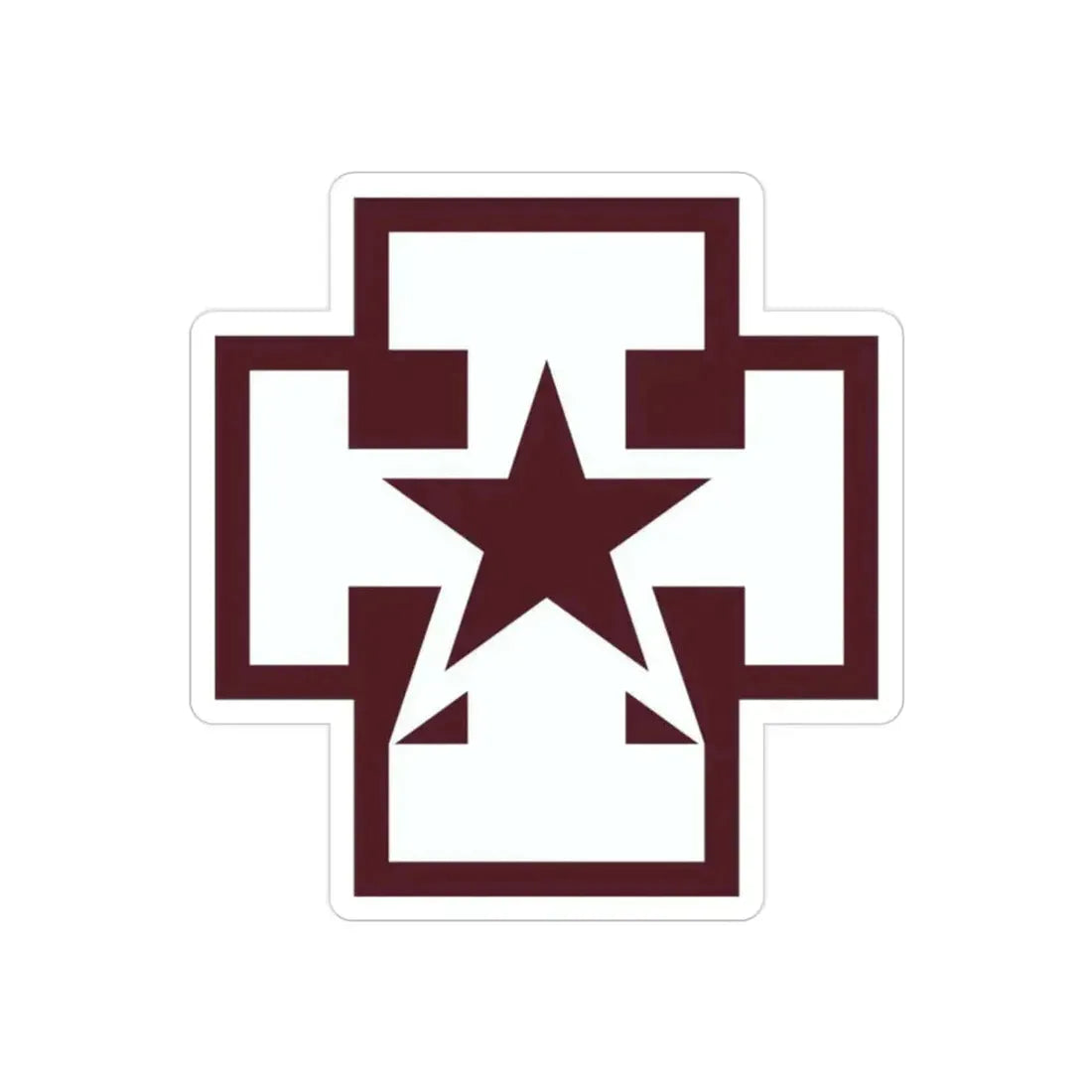 139 Medical Brigade (U.S. Army) REVERSE PRINT Transparent Die-Cut STICKER - The Sticker Space