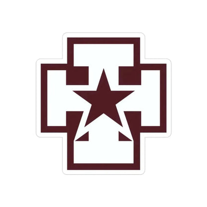 139 Medical Brigade (U.S. Army) REVERSE PRINT Transparent Die-Cut STICKER - The Sticker Space