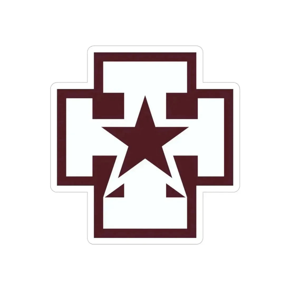 139 Medical Brigade (U.S. Army) REVERSE PRINT Transparent Die-Cut STICKER - The Sticker Space