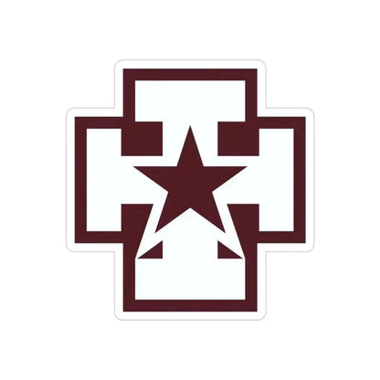 139 Medical Brigade (U.S. Army) REVERSE PRINT Transparent Die-Cut STICKER - The Sticker Space