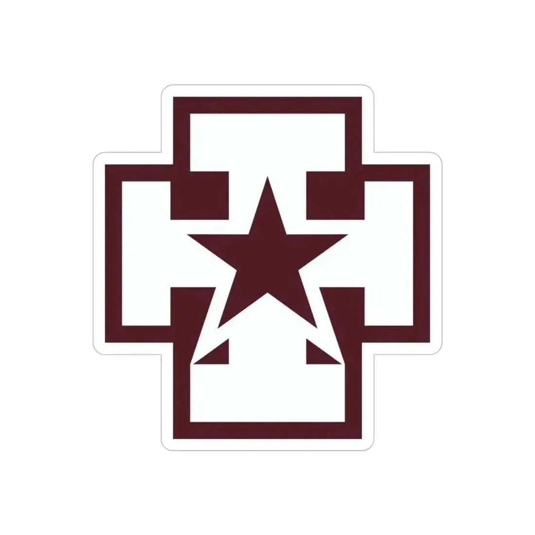 139 Medical Brigade (U.S. Army) REVERSE PRINT Transparent Die-Cut STICKER - The Sticker Space