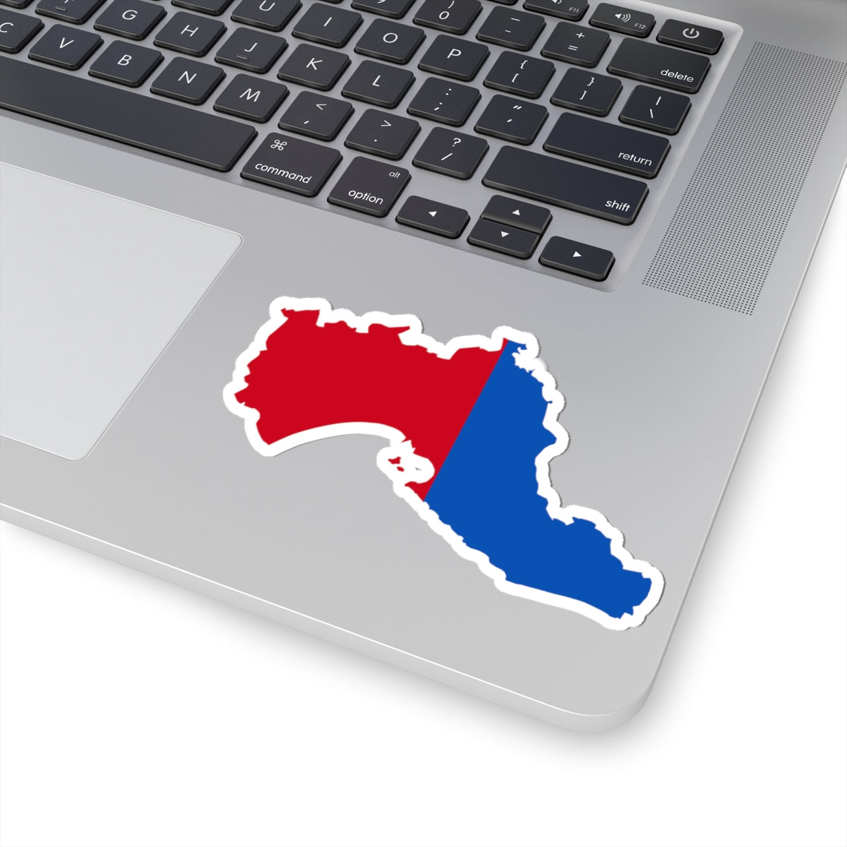 Flag map of the Province of Taranto (Italy) STICKER Vinyl Kiss-Cut Decal