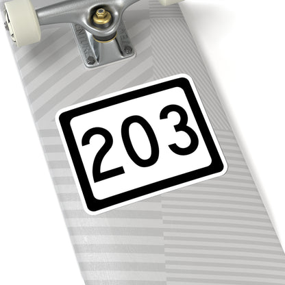 WV-203 (Virginia) (Road Sign) STICKER Vinyl Kiss-Cut Decal