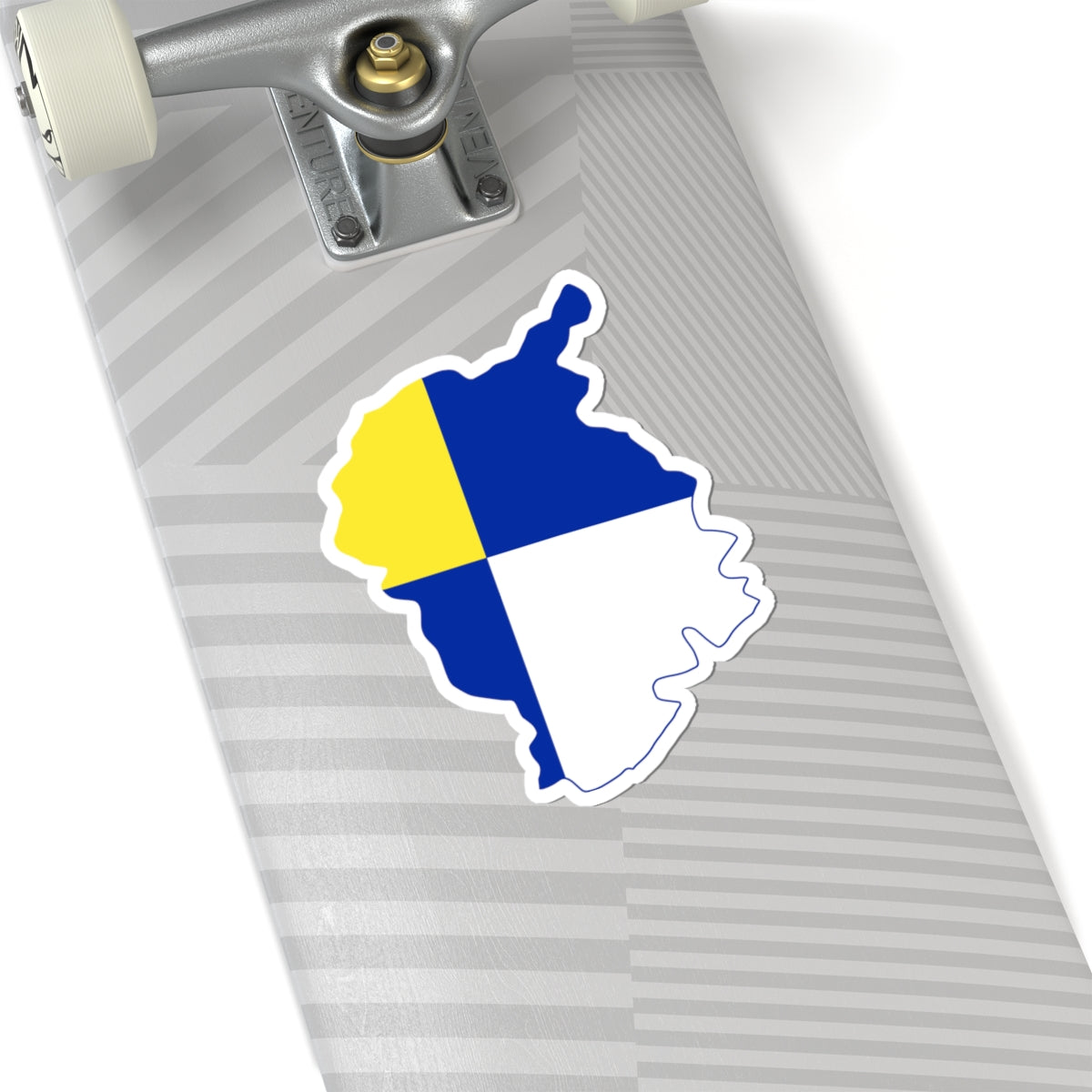 Flag Map Of The Bratislava Region (Slovakia) STICKER Vinyl Kiss-Cut Decal