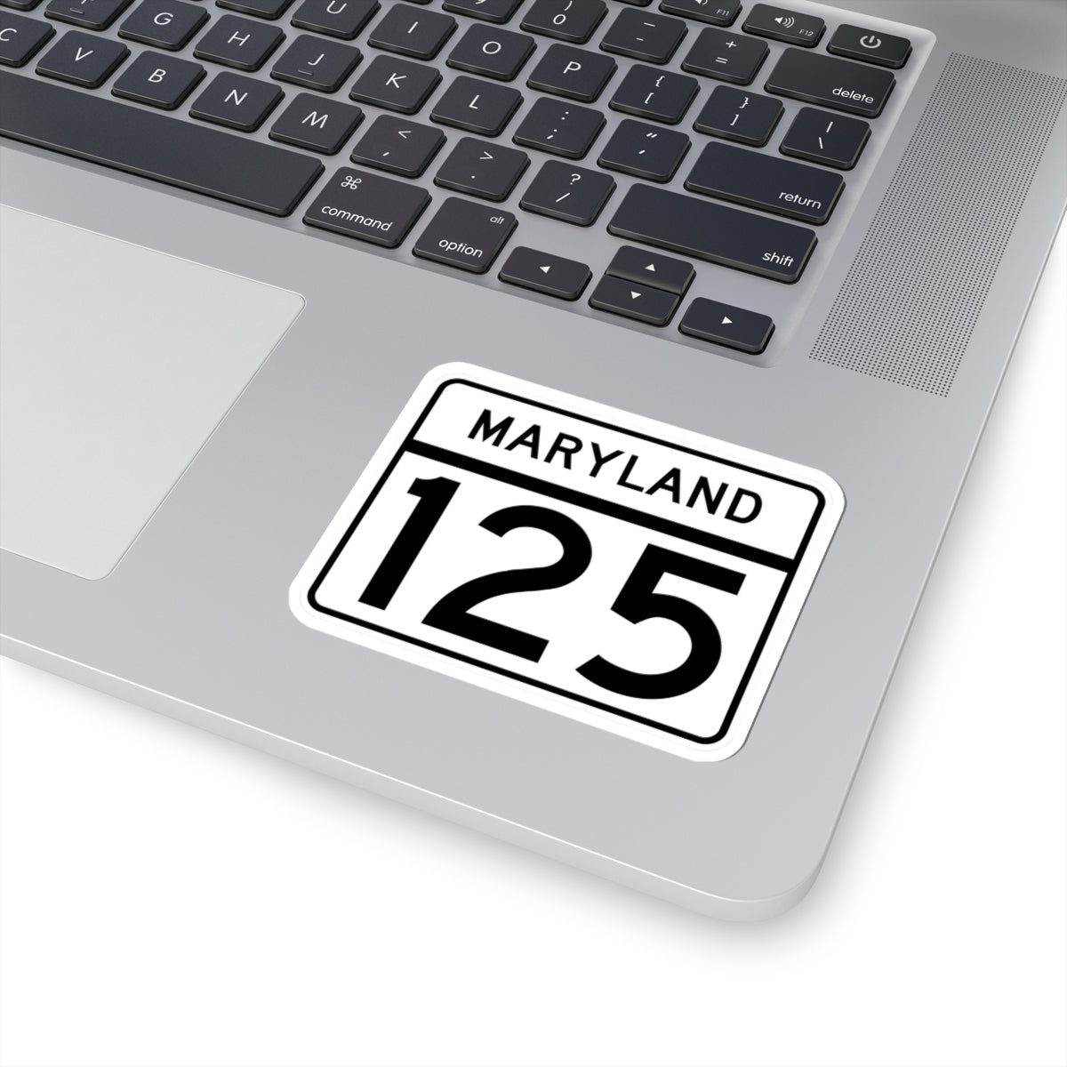 MD Route 125 (Maryland) (Road Sign) STICKER Vinyl Kiss-Cut Decal