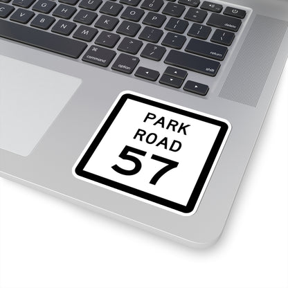 Texas Park Road 57 (Texas) (Road Sign) STICKER Vinyl Kiss-Cut Decal