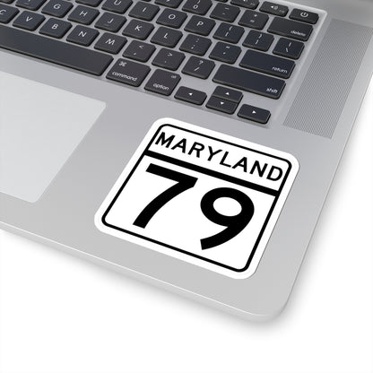 MD Route 79 (Maryland) (Road Sign) STICKER Vinyl Kiss-Cut Decal