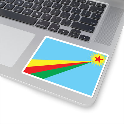 Flag of Yekitiya Star (Syria) STICKER Vinyl Kiss-Cut Decal