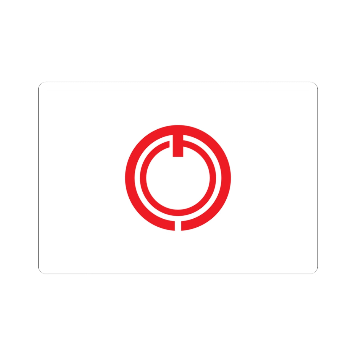 Flag of Shimosuwa Nagano (Japan) STICKER Vinyl Kiss-Cut Decal