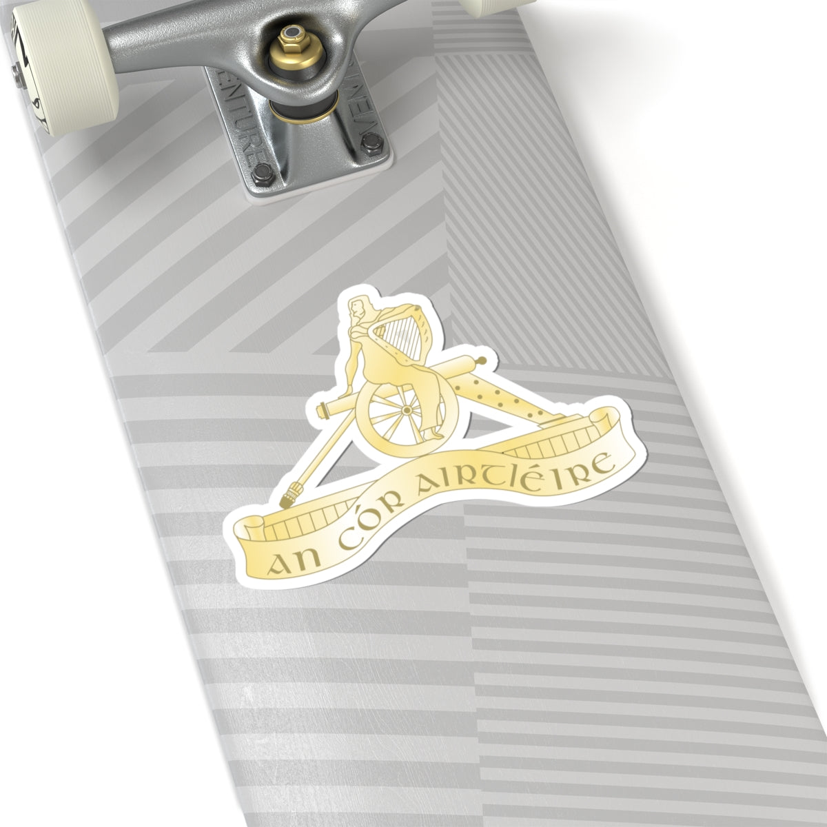 Badge of the Irish Artillery Corps (Ireland) (Coat of Arms) STICKER Vinyl Kiss-Cut Decal