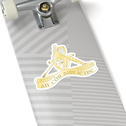 Badge of the Irish Artillery Corps (Ireland) (Coat of Arms) STICKER Vinyl Kiss-Cut Decal