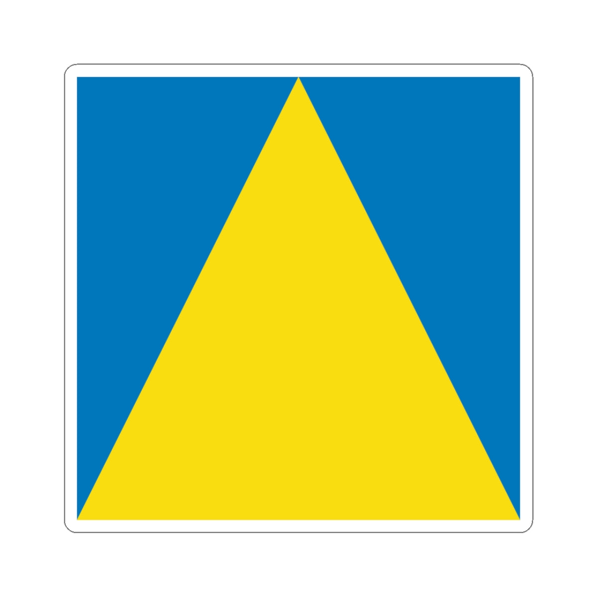 Flag of Novyi Rozdil (Ukraine) STICKER Vinyl Kiss-Cut Decal
