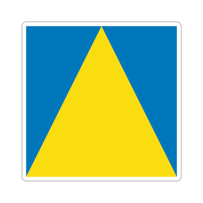 Flag of Novyi Rozdil (Ukraine) STICKER Vinyl Kiss-Cut Decal