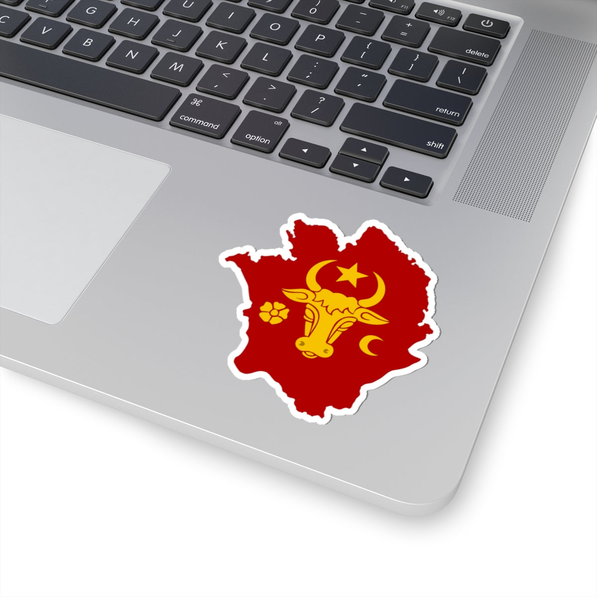 Flag-map of the Principality of Moldavia (Moldova) STICKER Vinyl Kiss-Cut Decal