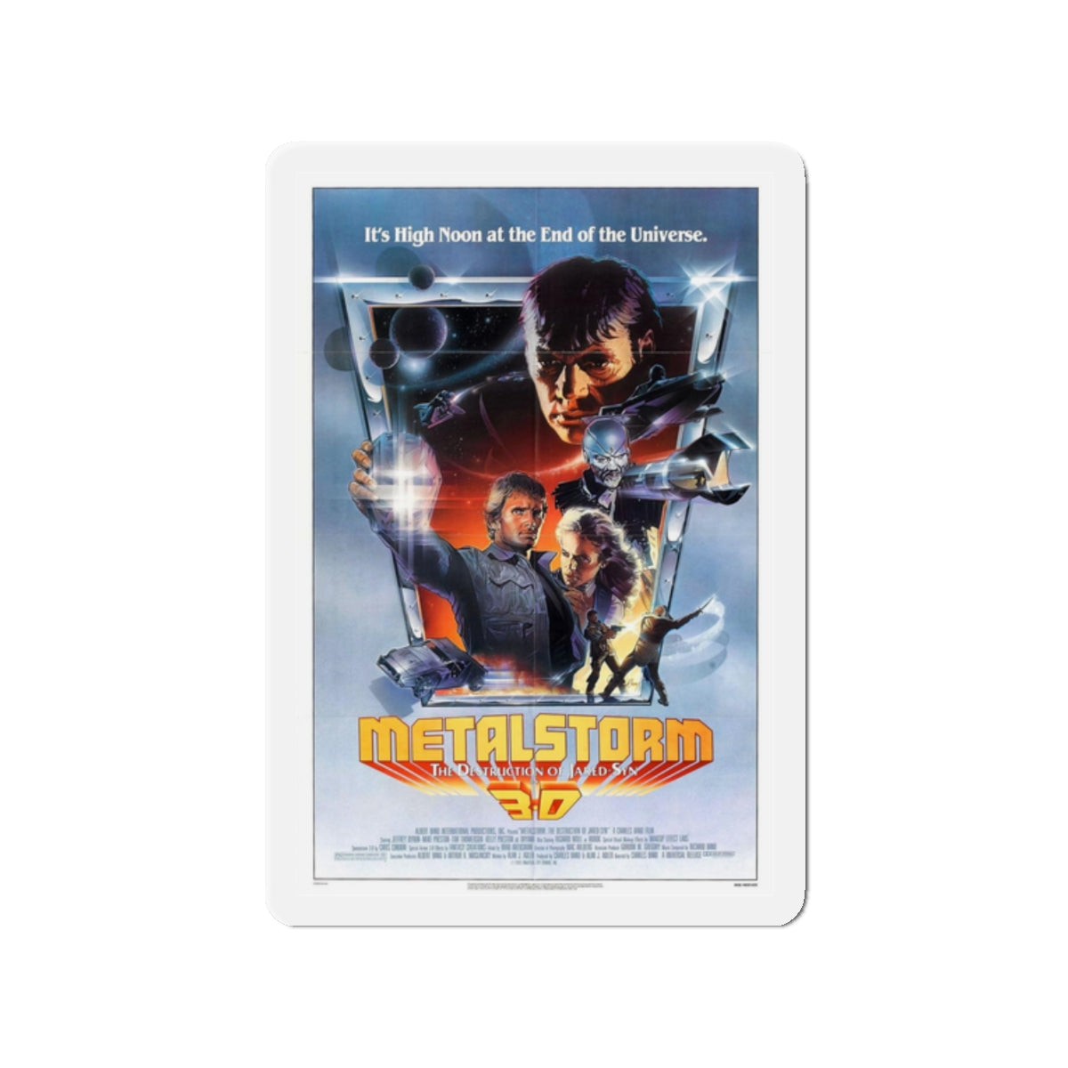 METALSTORM 1983 Movie Poster - Refrigerator Magnet-2" x 2"-Die-Cut-1 pc-The Sticker Space