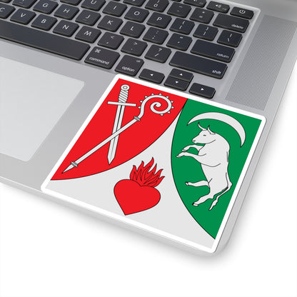Flag of Jean-Marie Lovey (Switzerland) STICKER Vinyl Kiss-Cut Decal
