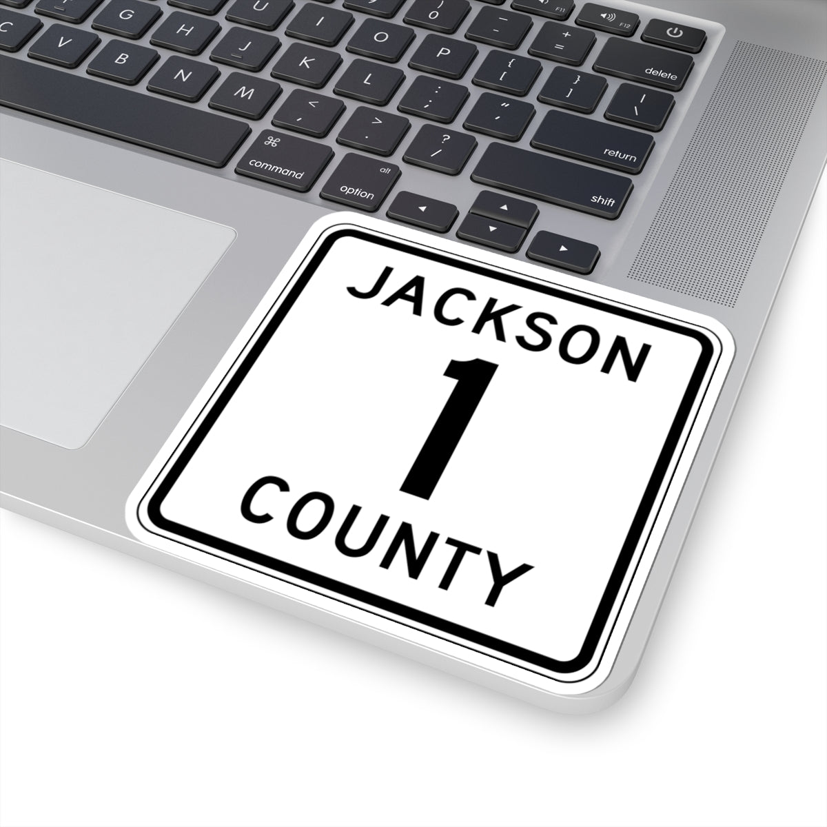 Jackson County Route 1 MN (Minnesota) (Road Sign) STICKER Vinyl Kiss-Cut Decal
