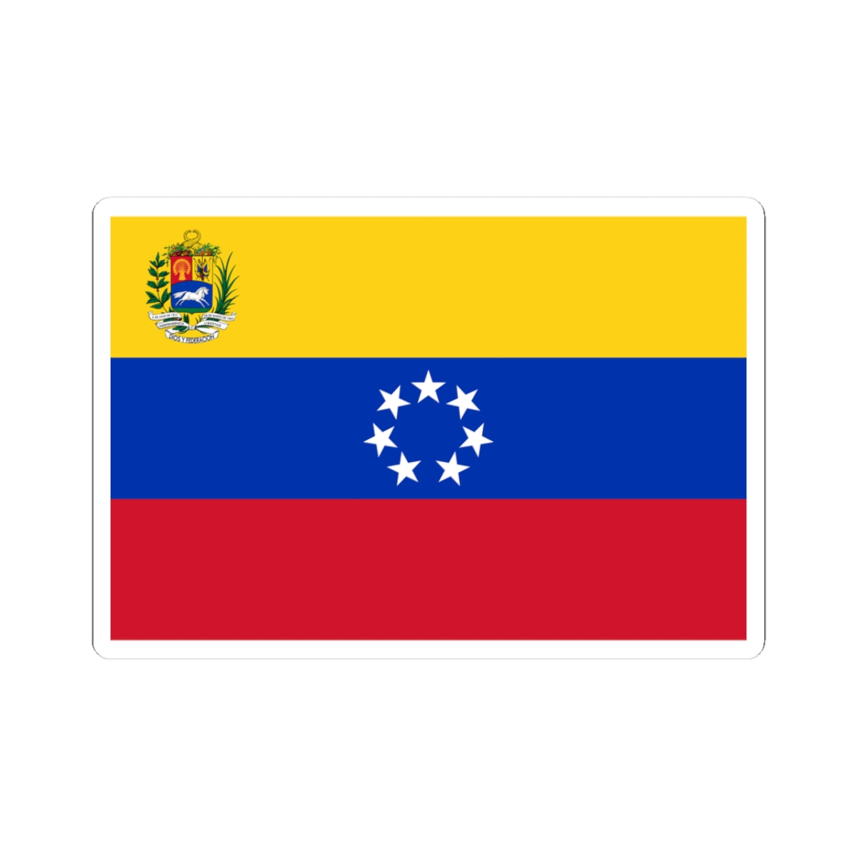 State flag of Venezuela 1905-1930 (Venezuela) STICKER Vinyl Kiss-Cut Decal